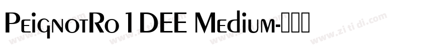PeignotRo1DEE Medium字体转换